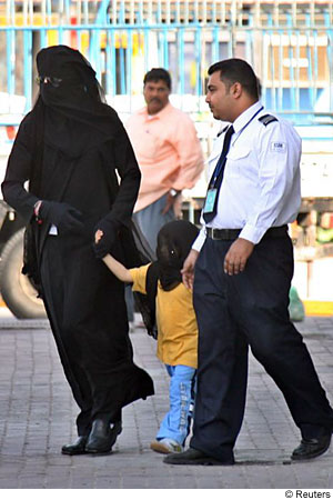 men don't wear Burka's - that's womens attire strictly