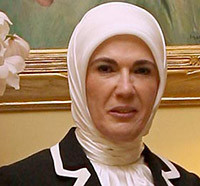 Emine Erdogan, wife of the Turkish prime minister.